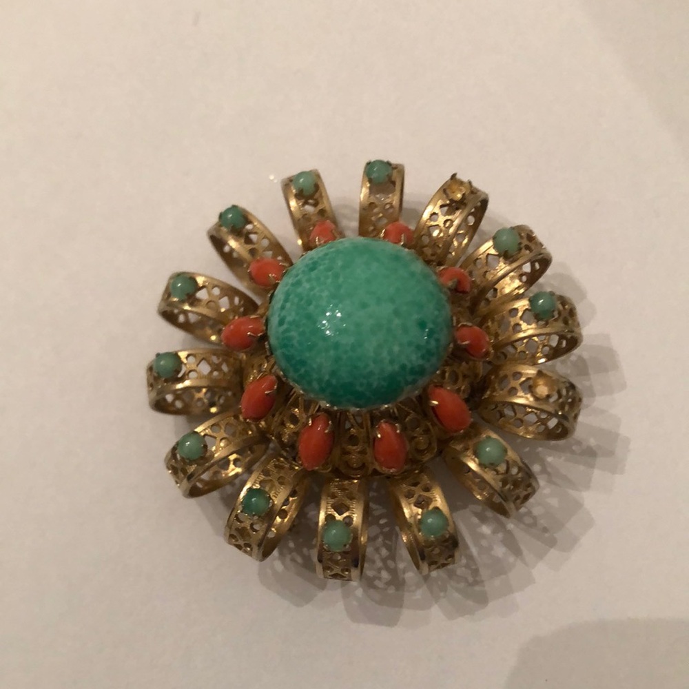 Vintage Vendome; 2 jewels missing; See photo.